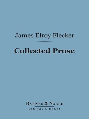 cover image of Collected Prose (Barnes & Noble Digital Library)